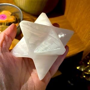 Uv Reactive Merkaba PINK MANGANO CALCITE